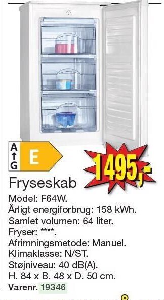 Harald Nyborg Fryseskab tilbud