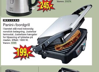 Harald Nyborg Melissa panini-/bordgrill tilbud