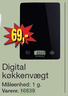 Digital køkkenvægt