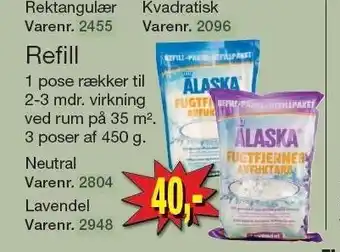 Harald Nyborg Alaska fugtfjerner refill tilbud