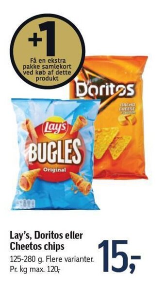 Føtex Lay's Doritos eller Cheetos Chips tilbud