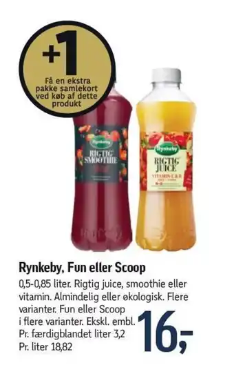 Føtex Rynkeby, Fun eller Scoop tilbud