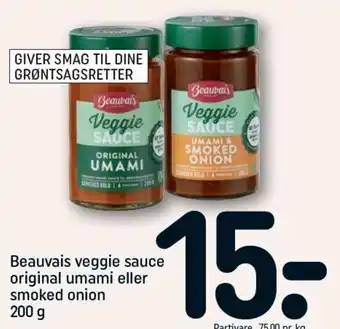 REMA 1000 Beauvais Veggie Sauce Original Umami 200g tilbud