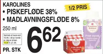 ABC Lavpris Piskefløde 38% • madlavningsfløde 8% tilbud