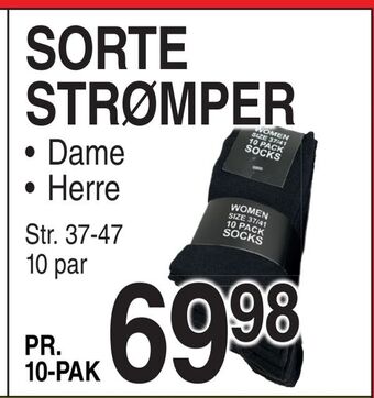 ABC Lavpris Sorte strømper tilbud