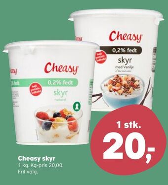 Kvickly Cheasy skyr tilbud