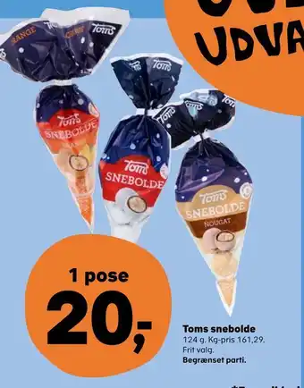 Kvickly Toms snebolde tilbud