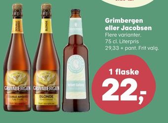 Kvickly Grimbergen eller jacobsen tilbud