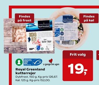 Kvickly Royal greenland kutterrejer tilbud