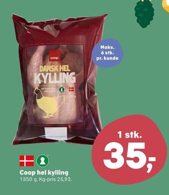 Kvickly Coop hel kylling tilbud