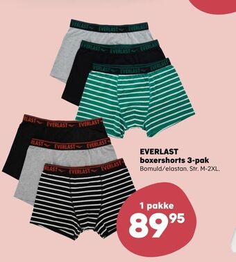 Kvickly Everlast boxershorts 3-pak tilbud
