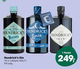 SuperBrugsen Hendrick's gin tilbud