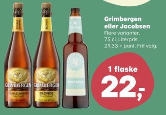 SuperBrugsen Grimbergen eller jacobsen tilbud