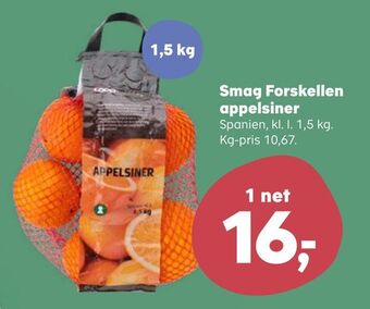 SuperBrugsen Smag forskellen appelsiner tilbud