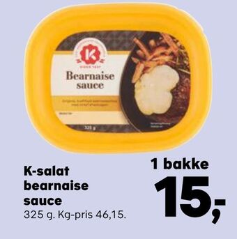 SuperBrugsen K-salat bearnaise sauce tilbud