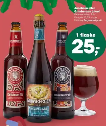 Jacobsen eller grimbergen juleøl