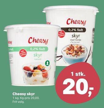 SuperBrugsen Cheasy skyr tilbud