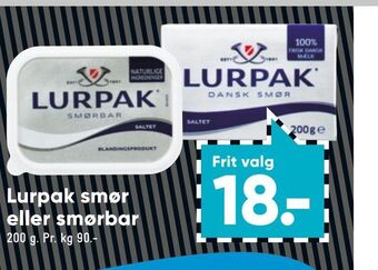 Bilka Lurpak smør eller smørbar tilbud