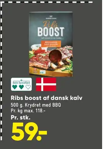 Bilka Ribs boost af dansk kalv tilbud