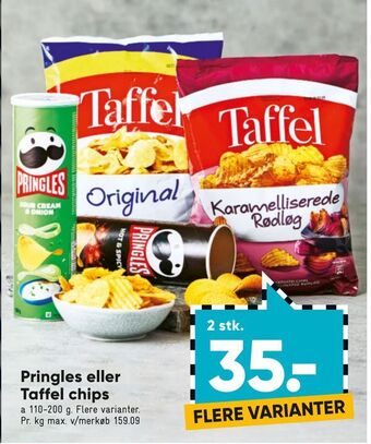 Bilka Pringles eller taffel chips tilbud