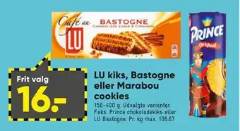 Bilka Lu kiks, bastogne eller marabou cookies tilbud
