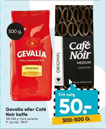 Gevalia eller café noir kaffe