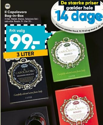 Bilka Il capolavoro bag-in-box tilbud