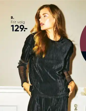 Bilka Mesh- eller plissè top tilbud