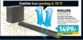Bilka Soundbar med trådløs subwoofer og dolby atmos tilbud
