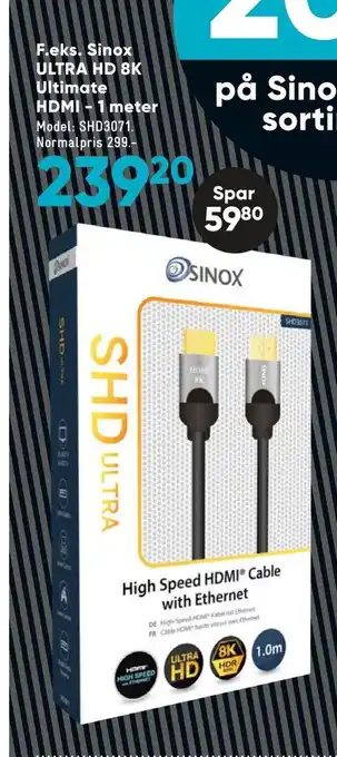Bilka Sinox ultra hd 8k ultimate hdmi - 1 meter tilbud