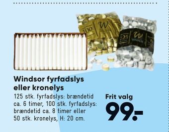 Bilka Windsor fyrfadslys eller kronelys tilbud