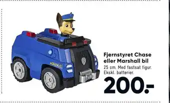 Bilka Fjernstyret chase eller marshall bil tilbud