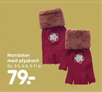 Bilka Handsker med plyskant tilbud