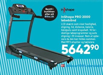 Bilka Inshape pro 2000 løbebånd tilbud