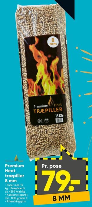Bilka Premium heat træpiller 8 mm tilbud