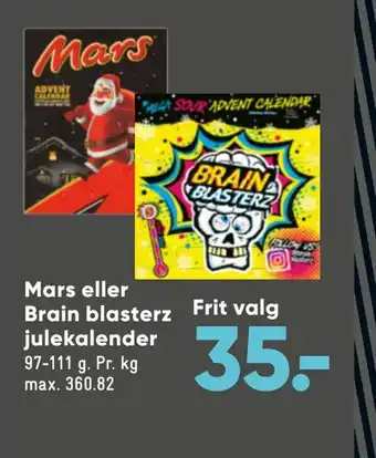 Bilka Mars eller brain blasterz julekalender tilbud