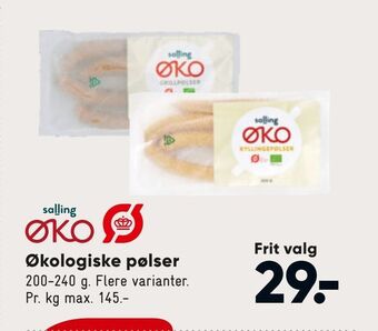 Bilka Økologiske pølser tilbud