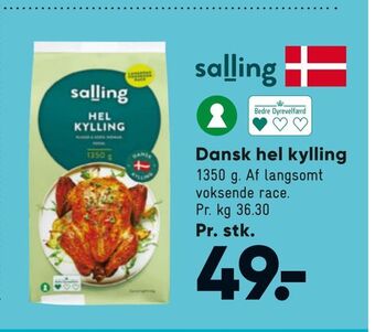 Bilka Dansk hel kylling tilbud