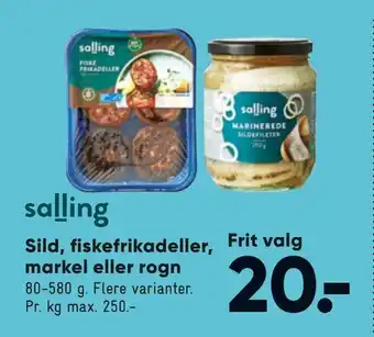 Bilka Sild, fiskefrikadeller, markel eller rogn tilbud