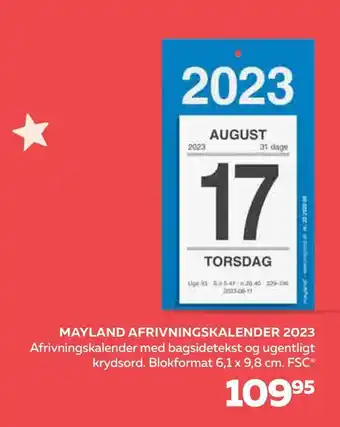 Bog & idé Mayland afrivningskalender 2023 tilbud
