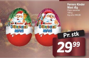 Fakta Tyskland Ferrero kinder maxi æg tilbud