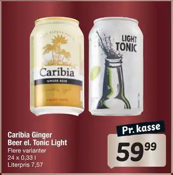 Fakta Tyskland Caribia ginger beer el. tonic light tilbud