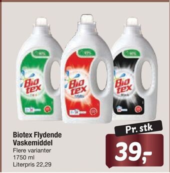 Fakta Tyskland Biotex flydende vaskemiddel tilbud