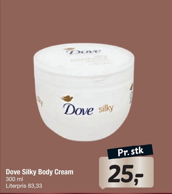 Dove silky body cream tilbud hos Fakta Tyskland