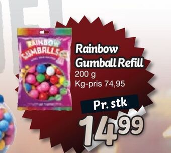 Rainbow gumball refill