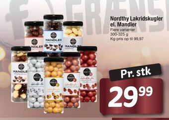 Fakta Tyskland Nordthy lakridskugler el. mandler tilbud