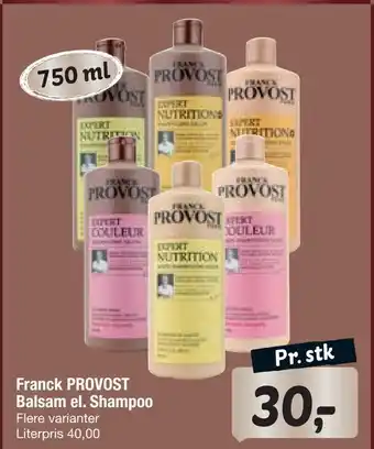 Fakta Tyskland Franck provost balsam el. shampoo tilbud