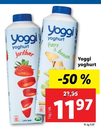 Lidl Yoggi yoghurt tilbud