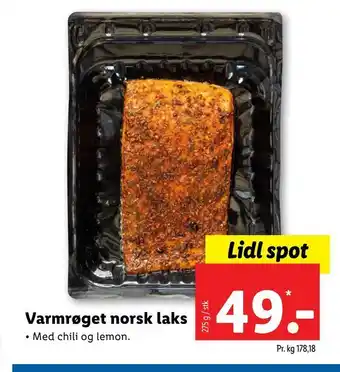 Lidl Varmrøget norsk laks tilbud