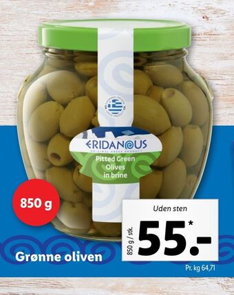 Lidl Grønne oliven tilbud